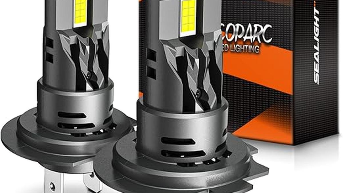 “SEALIGHT H7 LED 110W 33000LM Sostituzione Alogena Bianco Freddo Mini Dimensioni Plug and Play Confezione da 2”