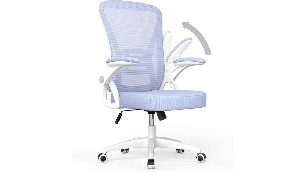 Sedia Ufficio Ergonomica Viola con Supporto Lombare e Braccioli Regolabili