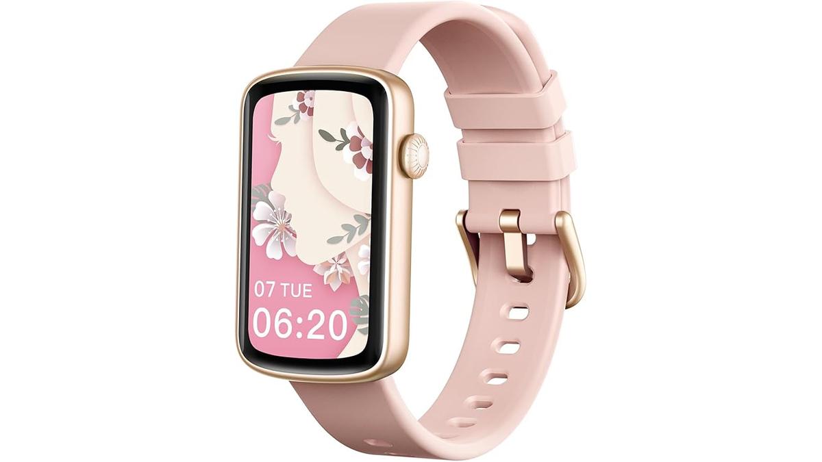 Smartwatch Donna Fitness Orologio Cardiofrequenzimetro Impermeabile Notifiche Rosa