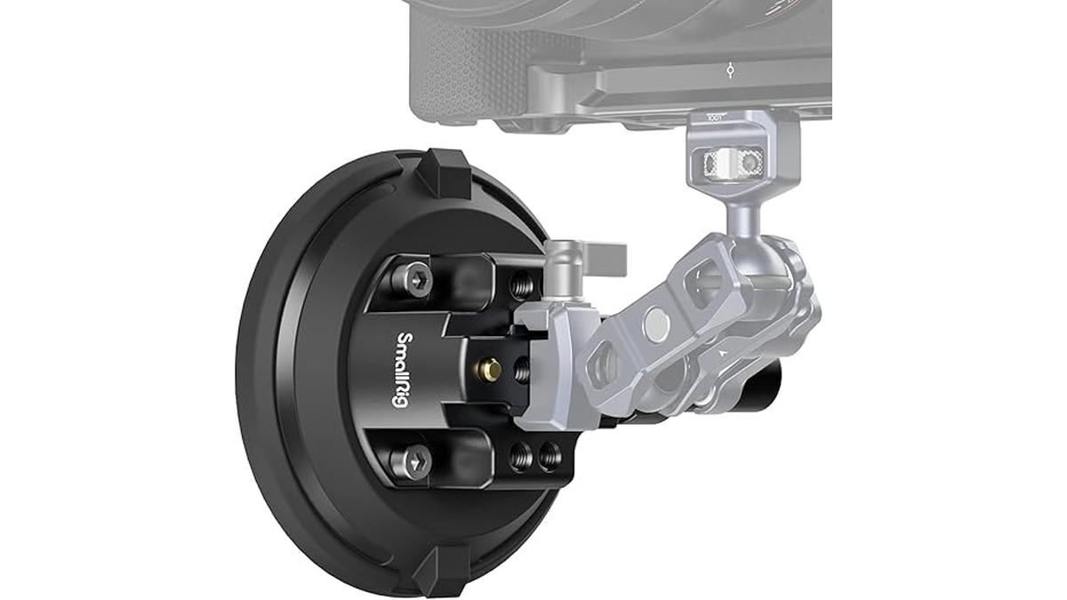 Supporto Ventosa SmallRig 4 Pollici per Fotocamera e Smartphone Auto 2kg 80kmh