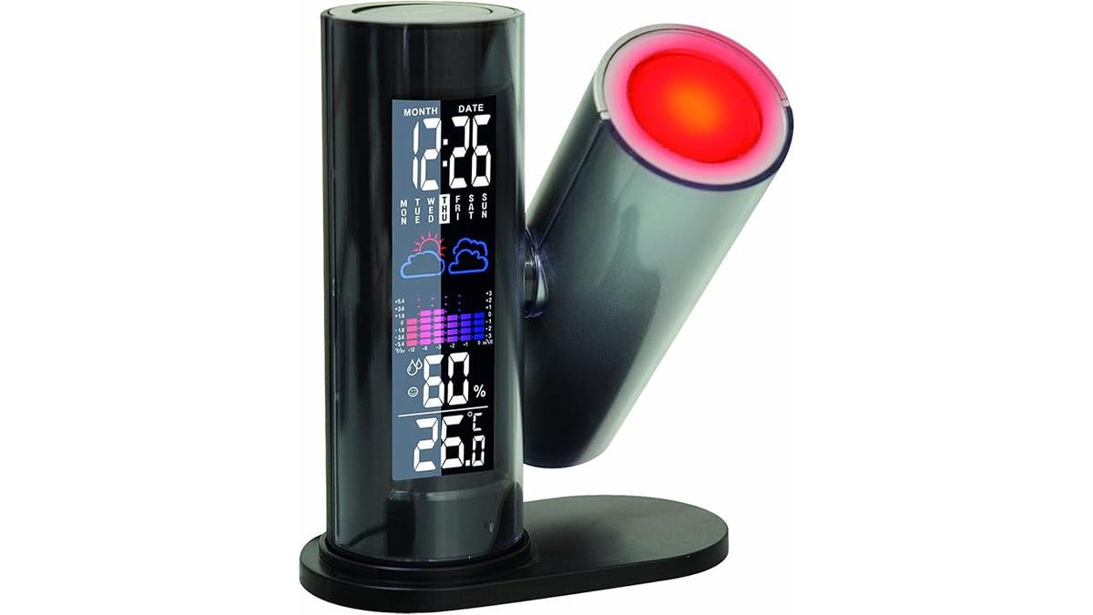 Sveglia Proiettore WT 514 Technoline Nero Previsioni Meteo 116x65x142mm
