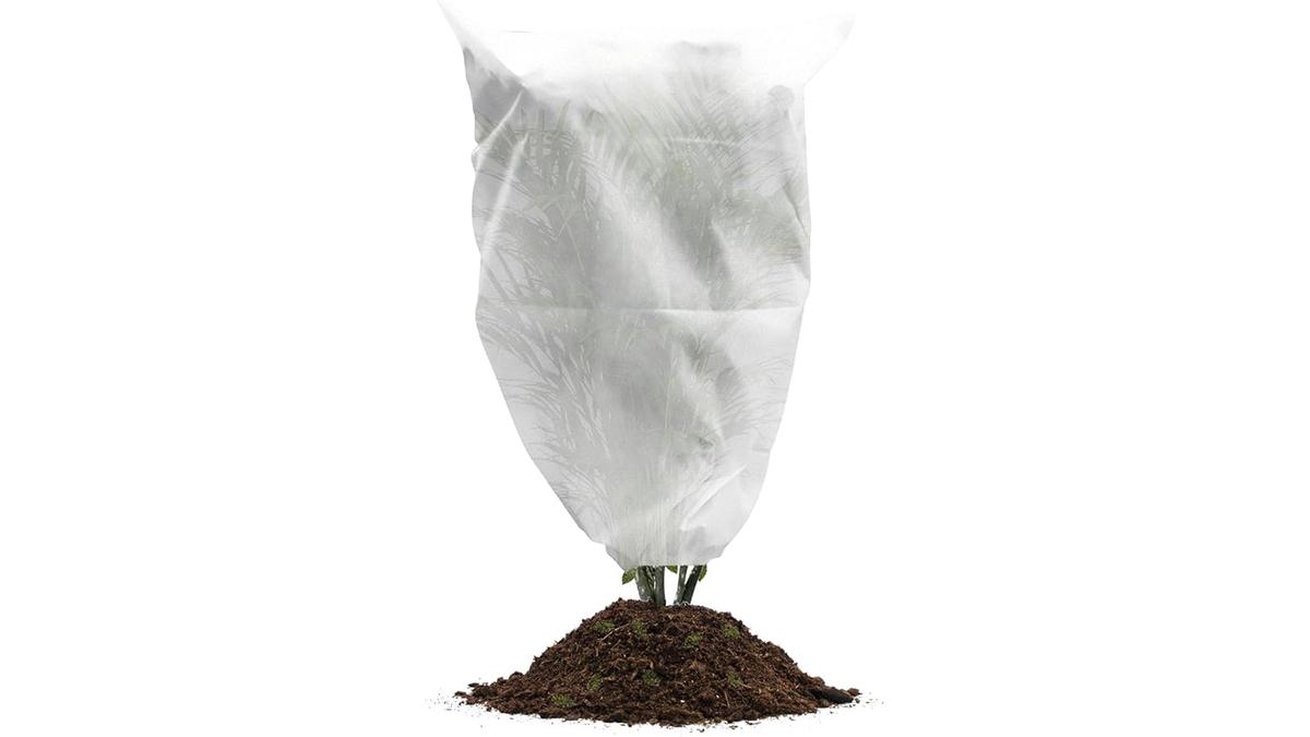 Telo Antigelo Traspirante per Piante 150×360 cm Protezione Inverno Vento Insetti Bianco