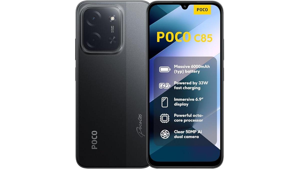 Xiaomi Poco C85 Smartphone 8GB256GB Display 69″ 120Hz MediaTek Helio G81 Doppia Fotocamera 50MP 6000mAh Nero 2 Anni Garanzia