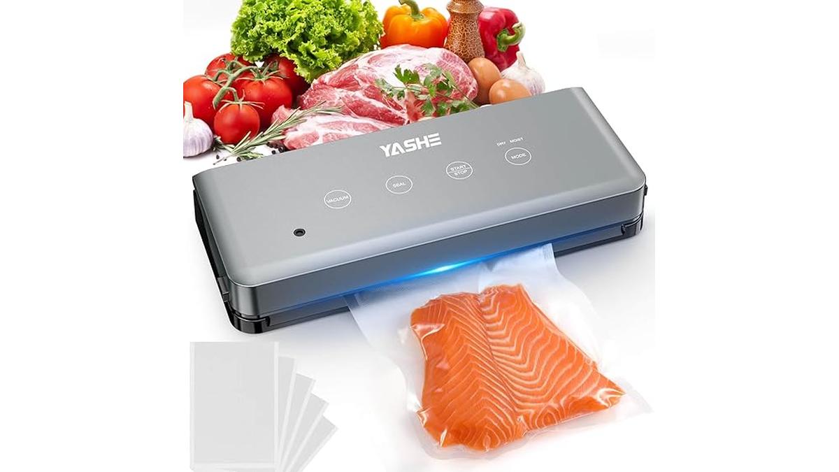YASHE Macchina Sottovuoto 5 in 1 Multifunzione per Cibi Umidi e Secchi