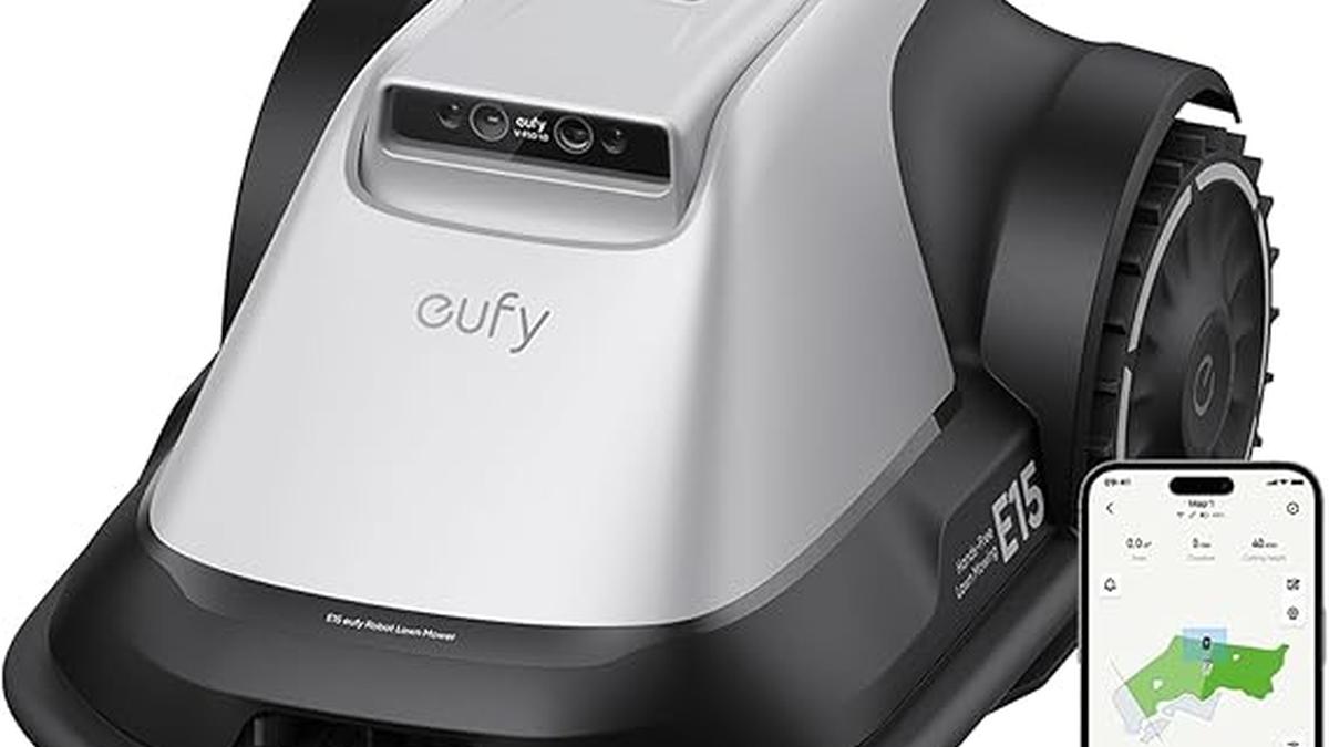 Eufy E15 Robot Tagliaerba Smart Senza Filo 800 m² Navigazione Precisa Controllo App