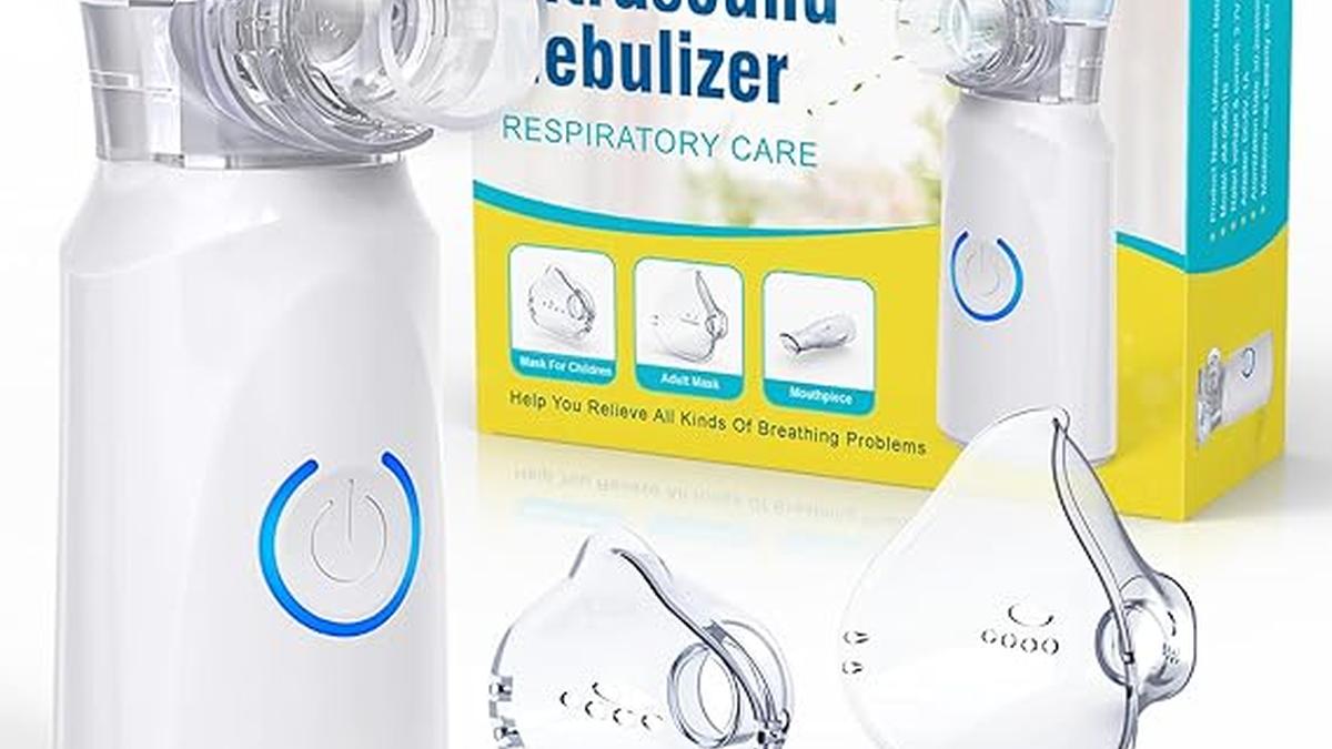 Aerosol Portatile Silenzioso Ricaricabile per Adulti e Bambini con Maschere e Boccaglio