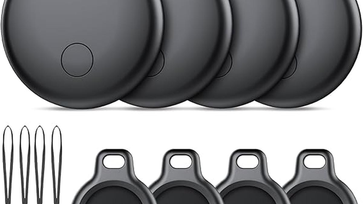 Ajbig Smart Tag Android Localizzatore Bluetooth Impermeabile Trova Oggetti Nero