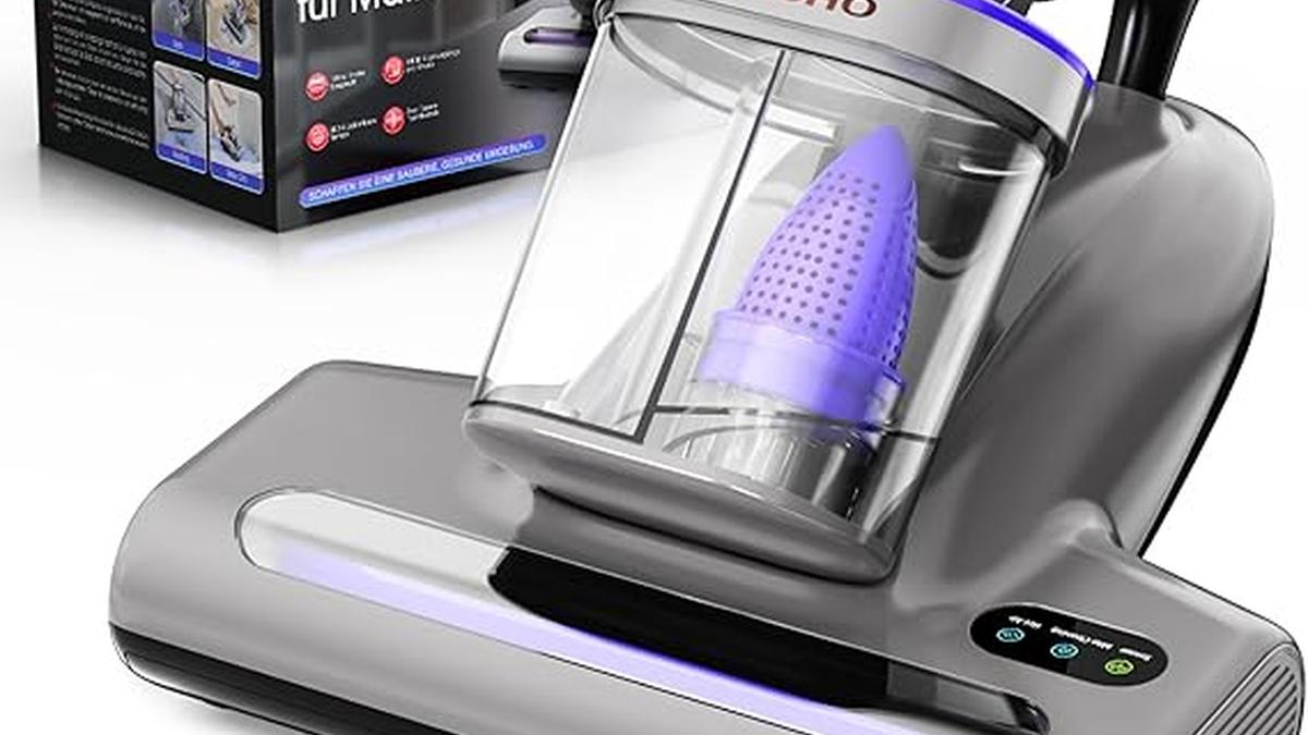 Aspirapolvere Materasso Luce UV Filtro HEPA Asciugatura 65℃ Rimuove Allergeni