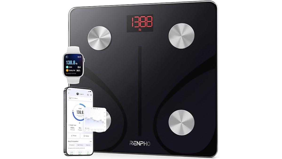 Bilancia Smart RENPHO Vetro Temperato 180kg 13 Misurazioni Elis 1