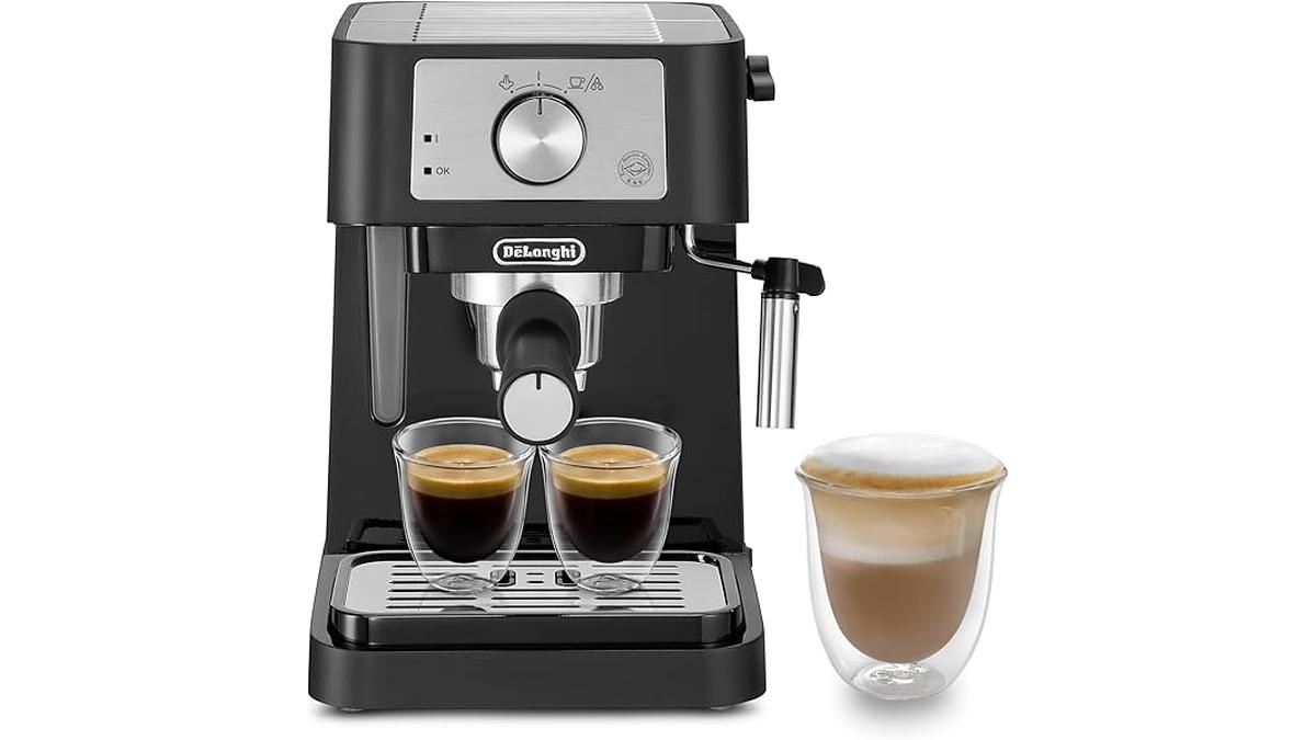 De’Longhi EC260BK Macchina Caffè Polvere Cialde ESE Latte Manuale Serbatoio 1.1L Acciaio Inox