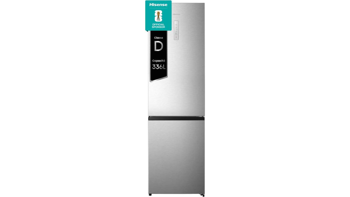 Frigorifero Hisense MC60331ID Libera Installazione Total No Frost Inox 200 cm 336 litri Classe D