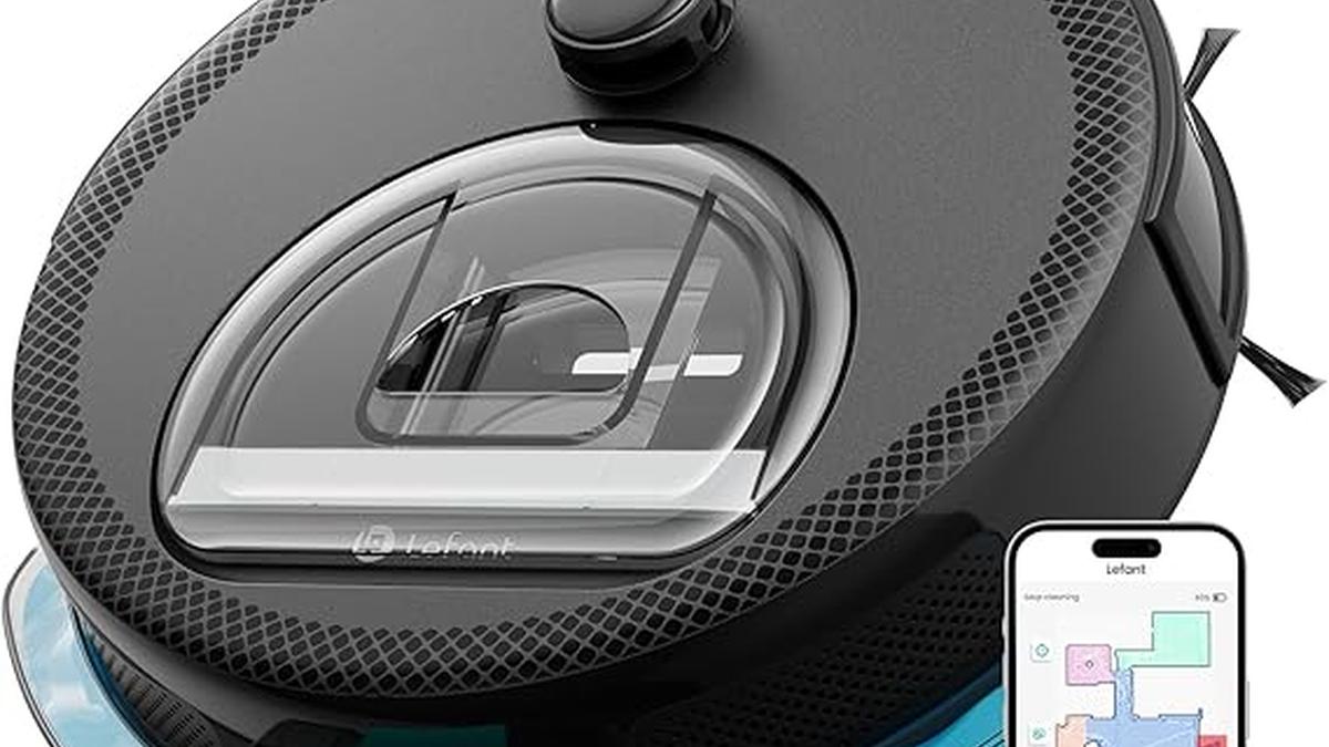 Lefant M330Pro Robot Aspirapolvere Lavapavimenti Smart 5000Pa WiFi Alexa Tappeti Peli Animali