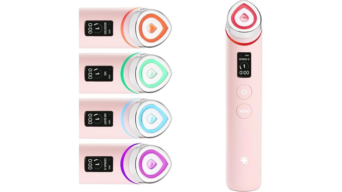 Medicube Age-R Booster Pro Massaggiatore Viso 6in1 Glass Skin Rosa