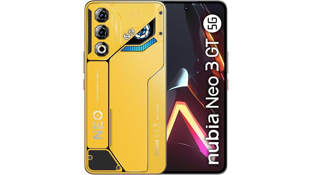 Nubia Neo 3 GT 5G Gaming Smartphone 12+256GB 120Hz FHD+ 50MP Batteria 5000mAh Electro Yellow