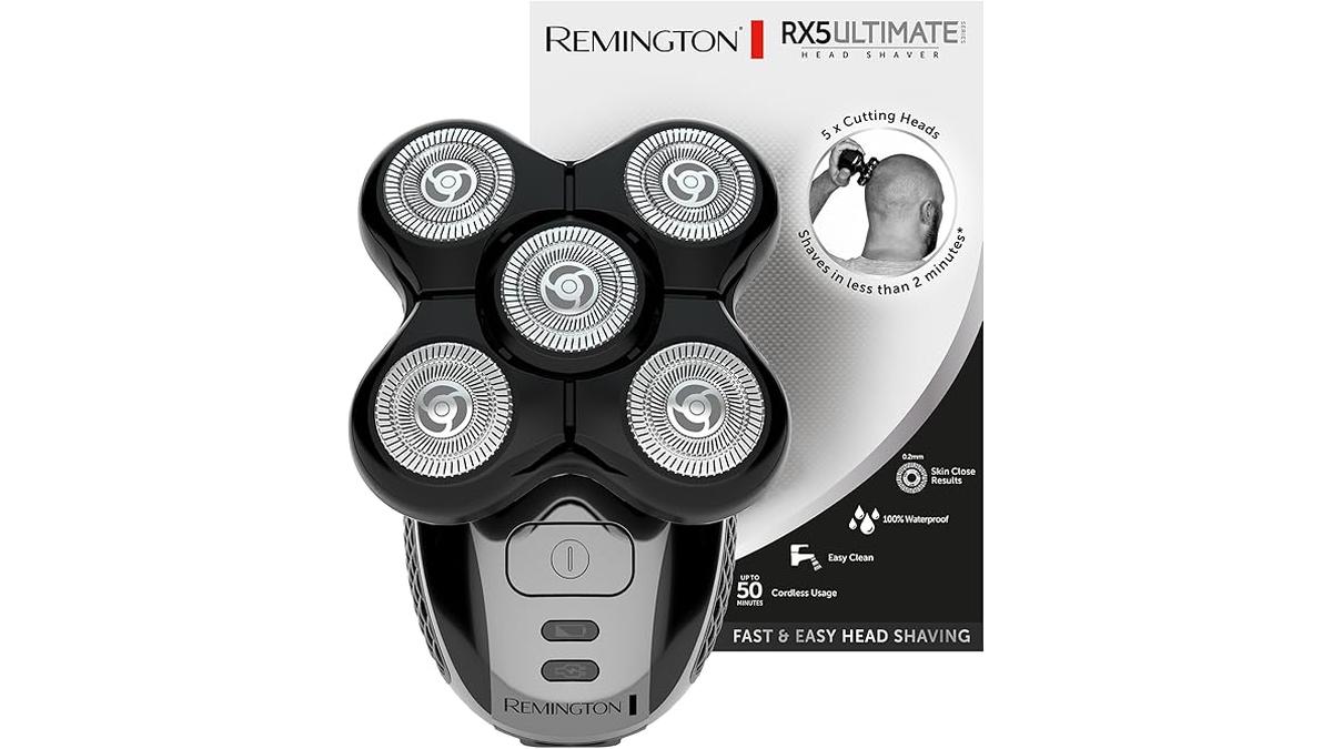 Rasoio Elettrico Remington Testa Calva Flessibile 5 Testine RX5 XR1501