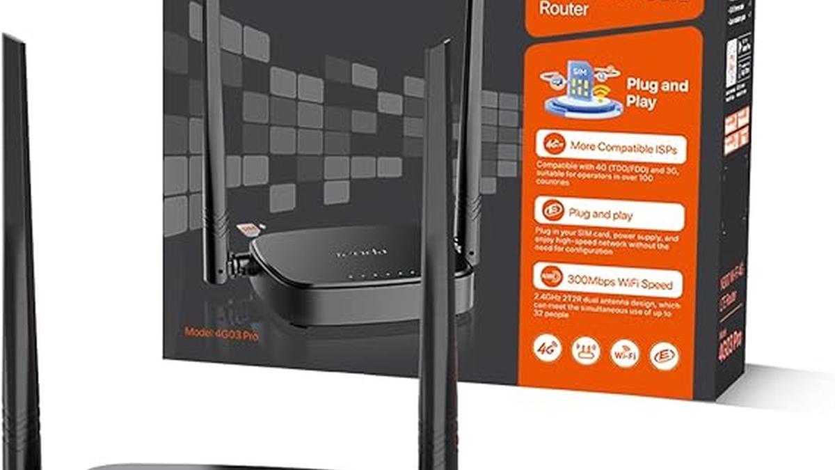 Router 4G LTE N300Mbps WiFi Portatile con SIM e Power Bank