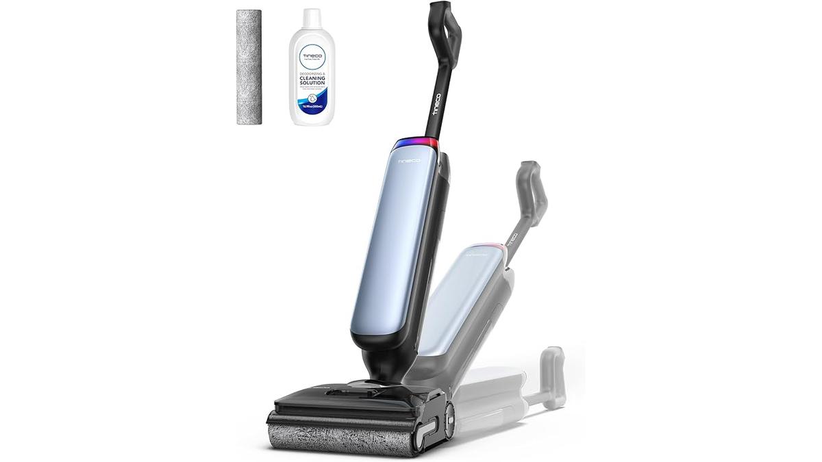 Tineco Floor One S9 Aspirapolvere Lavapavimenti 22000 Pa 360 SmoothDrive Auto-Pulizia 50 Min Autonomia 180 Lay-Flat