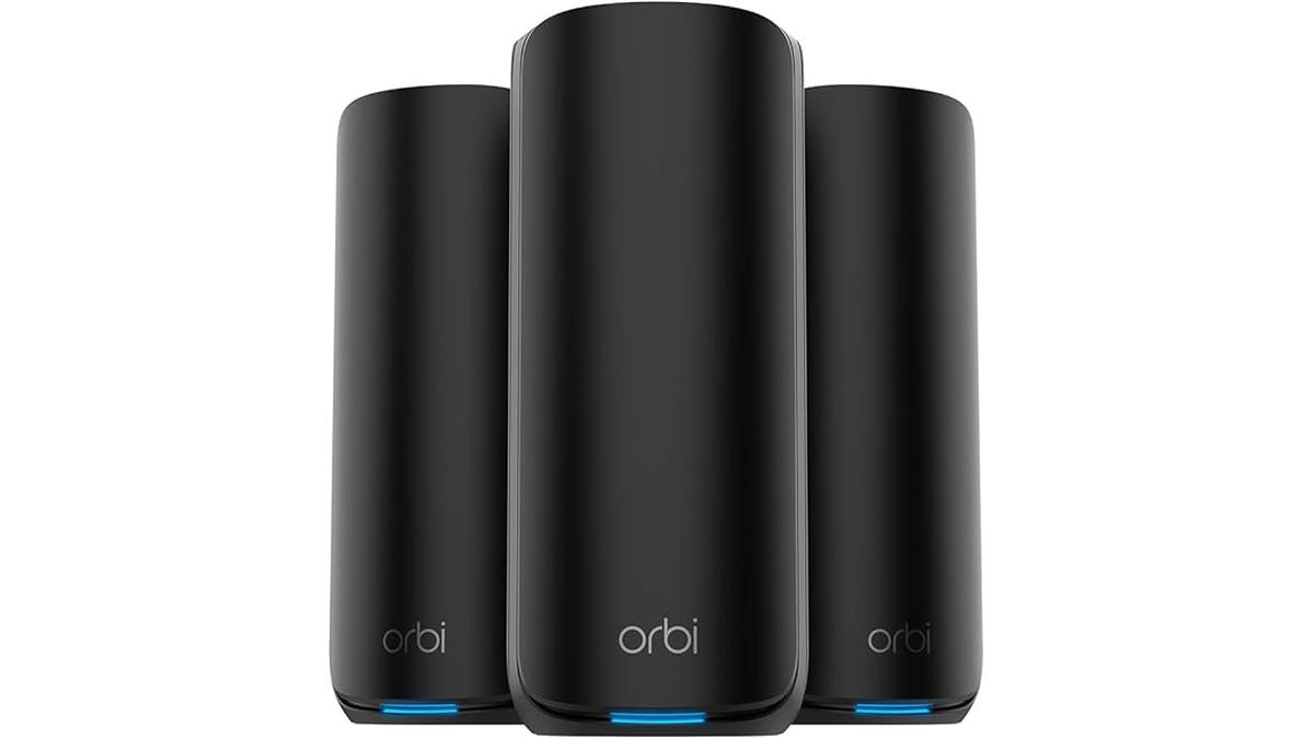 NETGEAR Orbi 870 WiFi 7 Mesh 21Gbps Tri-Band Router e 2 Satelliti 600m² 150 Dispositivi