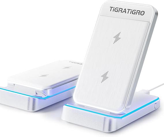 Caricatore wireless TigraTigro 15W Qi pieghevole da viaggio
