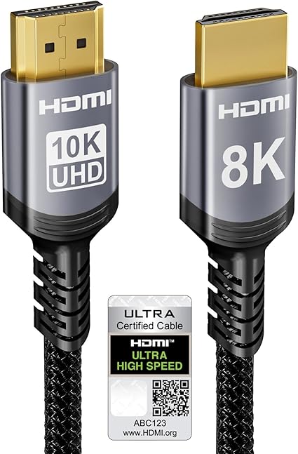 Cavo HDMI 2.1 Sniokco 1m 48Gbps 8K 60Hz 4K 120Hz