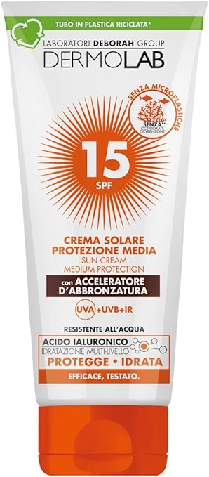 Crema solare Dermolab SPF 15 abbronzante 200ml