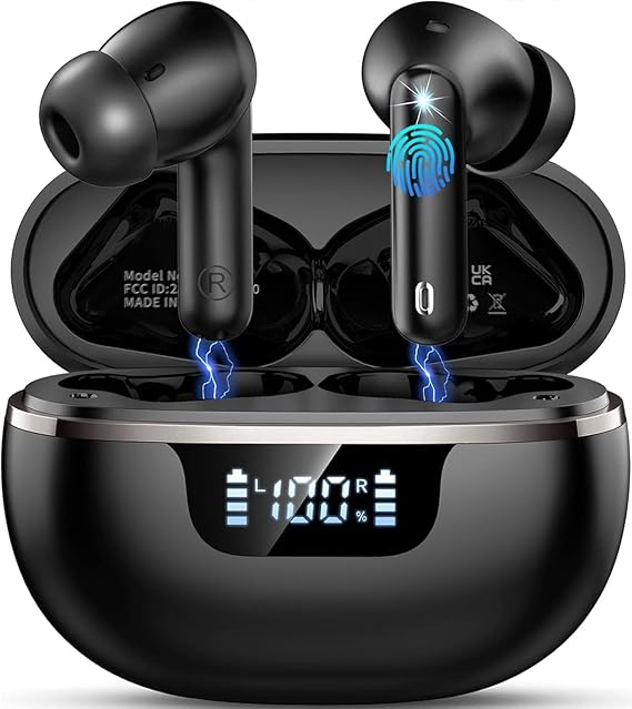 Cuffie Bluetooth 5.4 Jxrev 48h con ENC e IP7