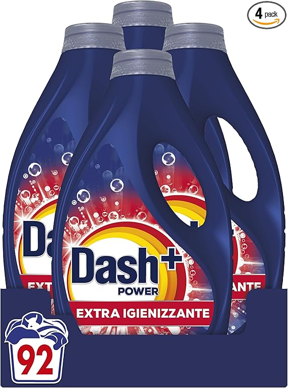Dash Power+ Extra Igienizzante: 92 lavaggi a 22,99 €