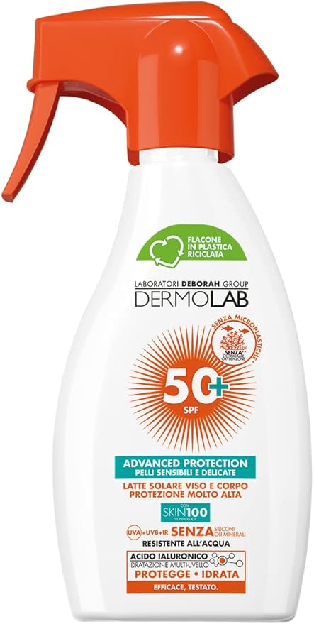 Dermolab Latte Solare Spray SPF 50+ viso e corpo 250ml