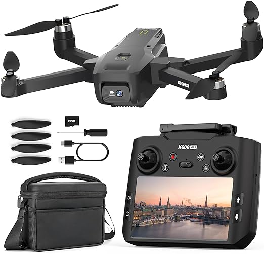 Drone K600GPS 1080P con schermo FPV 4,5″ e ritorno GPS