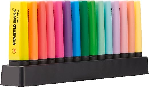 Evidenziatori STABILO Boss Original Desk-Set 15 colori