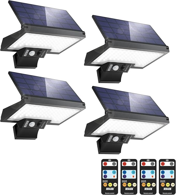 Faretto LED solare JESLED con sensore movimento 108 LED