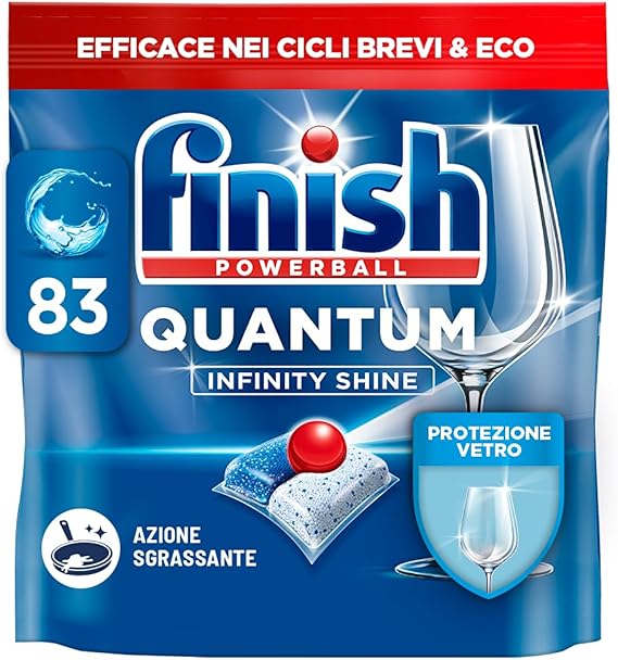 Finish Quantum Infinity Shine 83 pastiglie lavastoviglie