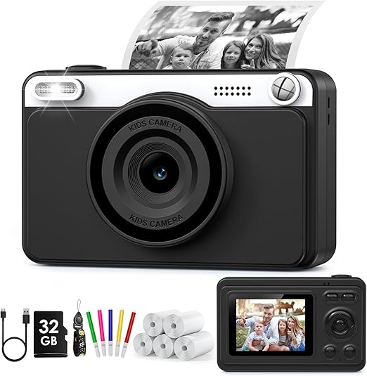 Fotocamera istantanea bambini Greenkinder 1080P con 32GB