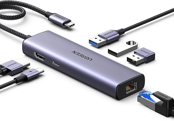 Hub USB-C UGREEN Revodok 1061 6-in-1 HDMI 4K PD 100W