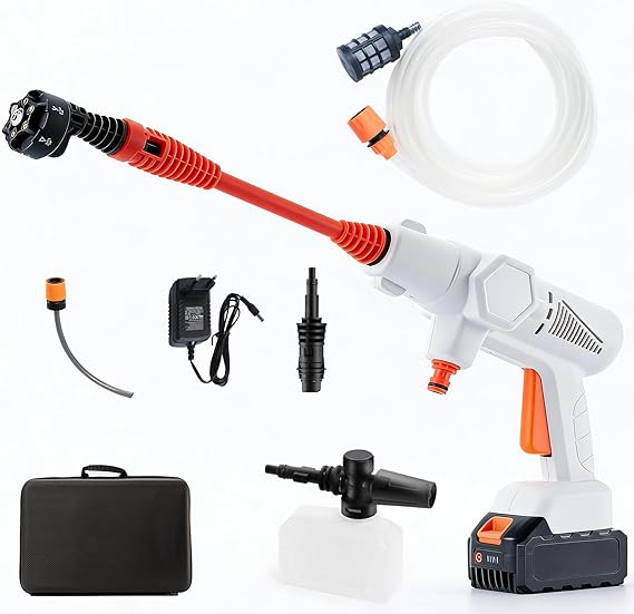 Idropulitrice a batteria Gtremulent 1200 PSI 21V 4.0Ah portatile