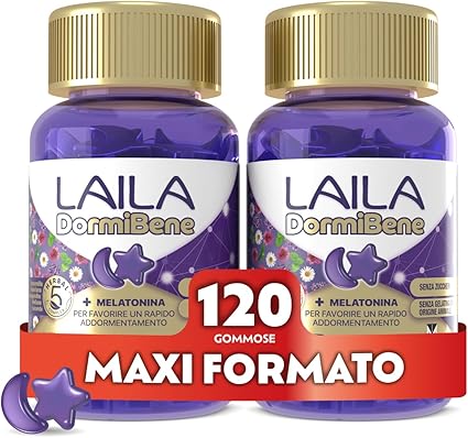Laila DormiBene integratore sonno melatonina 120 gommose