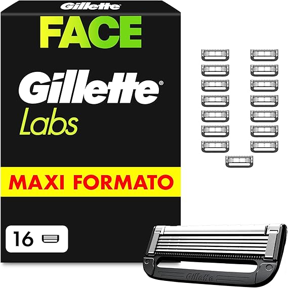 Lamette Gillette Labs ricambio confezione 16 pezzi