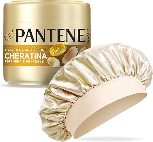 Maschera capelli Pantene Pro-V + cuffia in seta 300 ml