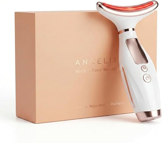 Massaggiatore viso Angelite LED 7 colori con calore e vibrazione