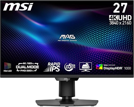 Monitor gaming MSI MAG 274UPDF 27″ 4K Mini-LED 160Hz