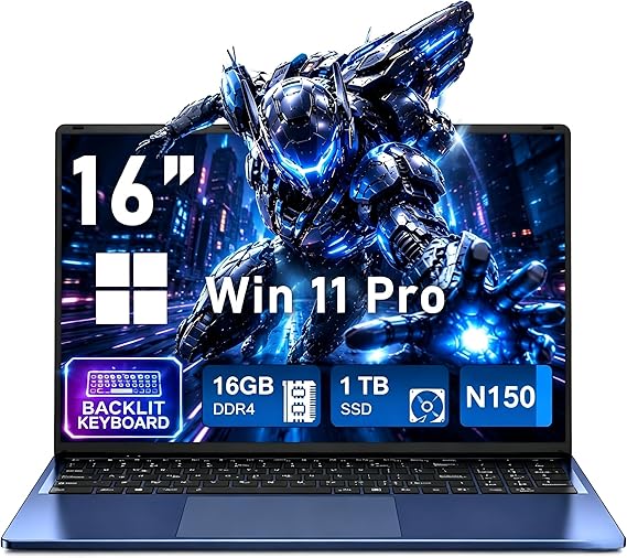 Notebook CHIFUYOU 16” N150 16GB RAM 1TB SSD Win 11 Pro