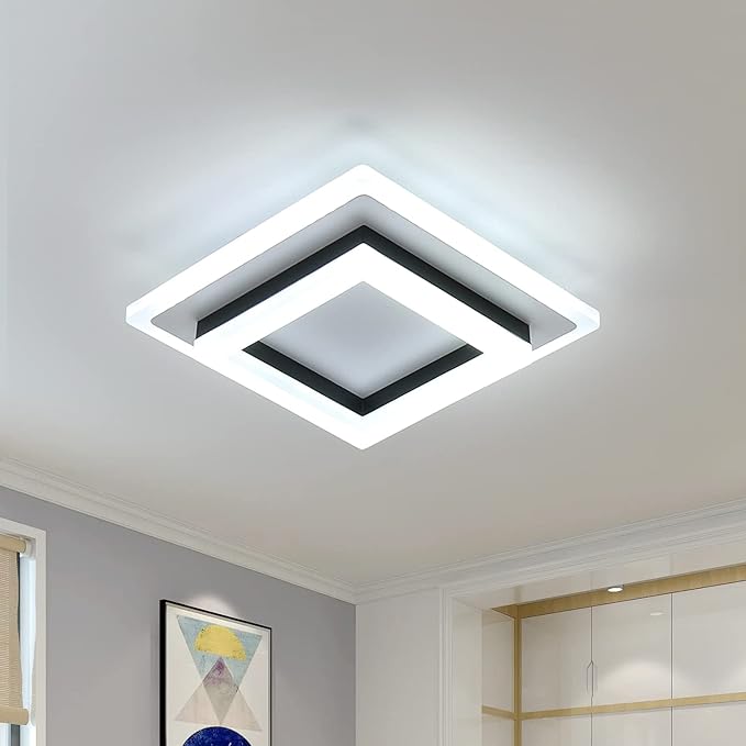 Plafoniera LED AUA 24W quadrata 6500K – 20×20 cm