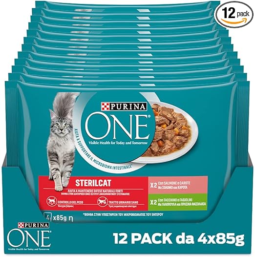 Purina One Sterilcat umido gatto sterilizzato 48 bustine 85 g