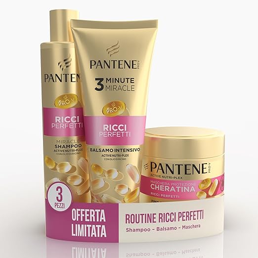 Set Pantene Ricci Perfetti: shampoo, balsamo e maschera