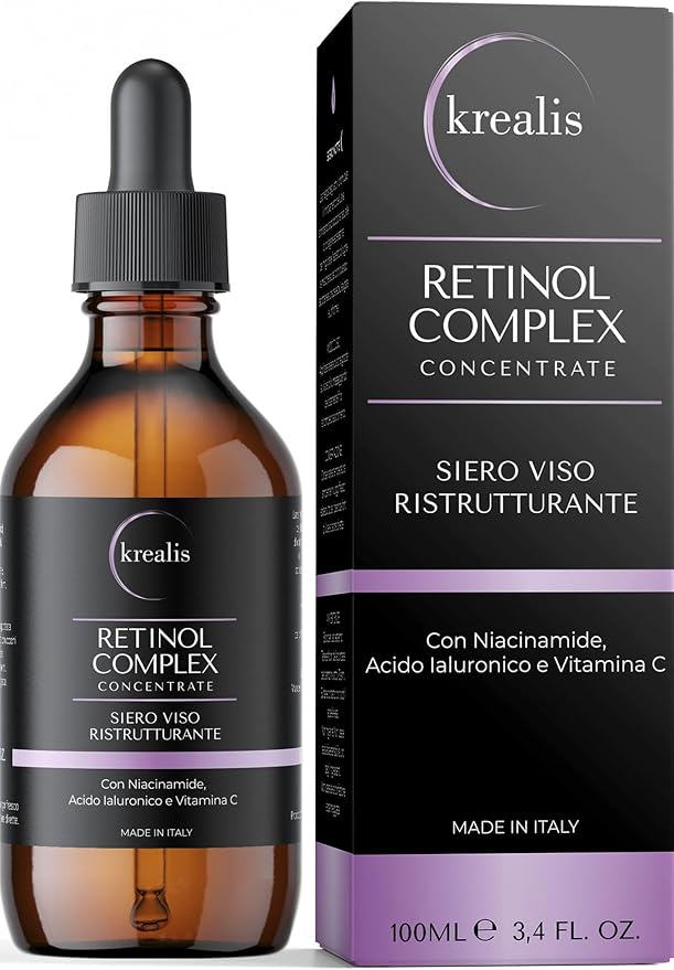 Siero viso Krealis con retinolo niacinamide e vitamina C 100ml