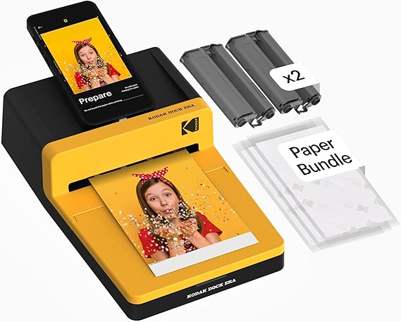 Stampante fotografica KODAK Dock Era 10×15 cm con 50 fogli