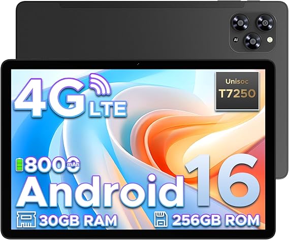 Tablet POPUX TAB G6 11 pollici Android 16 4G LTE 256GB