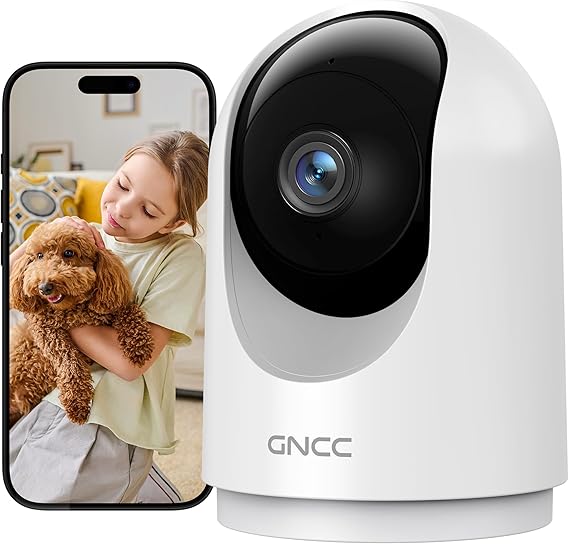 Telecamera WiFi GNCC 2K interno 360 gradi con audio