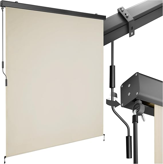 Tenda da sole verticale tectake 160×250 cm con manovella