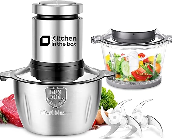 Tritatutto elettrico Kitchen in the box 400W con 2 ciotole